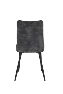 4er Set Esszimmerstuhl Pamela - Vintage Velvet Anthrazit Rautensteppung - Rundrohr Schwarz - 120kg Belastbar -Vidaxlko Verkaufe 75cc94ec0150230fda28a5104c43db03