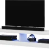 Selsey – TV-Lowboard VIANSOLA Hängend/stehend In Weiß Mit Hochglanzfronten Und LED-Beleuchtung, 140 Cm