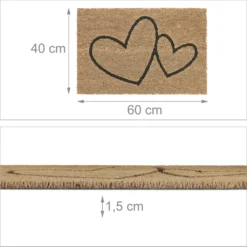Relaxdays Kokos Fußmatte Herzen -Vidaxlko Verkaufe 777cd392bc6b8434bc34f9e9eff2ae0a