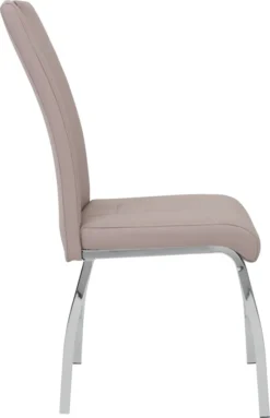 4er Set Stuhl Andrea S - Kunstleder Cappuccino - Bügelgriff Und Metallgestell Verchromt -Vidaxlko Verkaufe 778336b234fe84f9de37d74f3cac9464