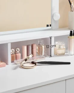 VASAGLE Schminktisch Mit Spiegel Und 2 Schubladen Frisiertisch Kosmetiktisch Mit 3 Offenen Fächern Frisierkommode Modern Weiß -Vidaxlko Verkaufe 77ff3a2374c7ace8c0b1ed59b98bd5a4