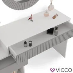 Vicco Schminktisch Arles Weiß Hellgrau Schminkspiegel 120x77 Cm Holzwerkstoff 13 Vicco Schminktisch Arles Weiß Hellgrau Schminkspiegel 120x77 Cm Holzwerkstoff -Vidaxlko Verkaufe 79b11753d13a9e1b2991a7b4a3d06923 1