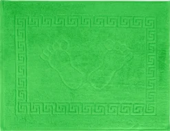 Luxus Duschvorleger Badvorleger Badematte Badteppich 700 G/m² Frottee 50x70 Cm , Farbe:Blau