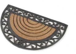 Kai Wiechmann Fußmatte Premium Fußmatte Halbrund 76 X 46 Cm Als Dekorative Schmutzfangmatte Antibakterieller Und Rutschfester Türvorleger