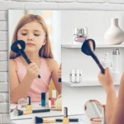 Schminktisch Mit Spiegel - Spiegel 59,5 X 29,5 Cm, Mit Schublade, 2 Ablagefächer, Modern, MDF, Weiß - Frisiertisch, Fris -Vidaxlko Verkaufe 7db30fdc426058872cbca70882086a35