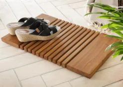 Destiny SPA & LIVING Teakholz Badematte Barfußfliese Holzfliese Duschmatte Badvorleger