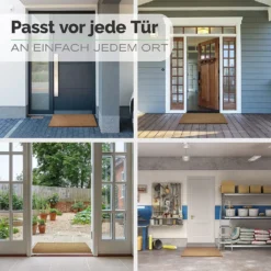 Entrando Fußmatte Aus Kokos - Natur Braun 40x60 Cm - Antibakteriell, Rutschfest, Wetterfest - Optimale Haustür Fussmatte Für Aussen -Vidaxlko Verkaufe 7e700ab1d4835f3fc07f8b24f36ff55c