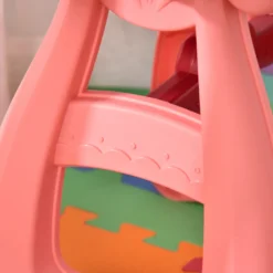 HOMCOM Kinderschminktisch Mit Spiegel Hocker Frisiertisch Mit Reichhaltigem Zubehör 5 Musikstücke Licht Für Mädchen Ab 3 Jahre Anti-rutsch Platzsparend Kunststoff Weinrot+Rosa 57 X 29 Cm X 70,5 Cm -Vidaxlko Verkaufe 7e70b4922cbb711341985874731f522f