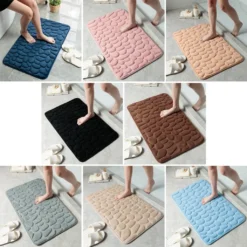 40*60CM Kieselstein Badematte Badteppich Badvorleger Duschvorleger Badeteppich Weich (Rosa) -Vidaxlko Verkaufe 818af206c3f9d4fe8f22aff3af609ea8