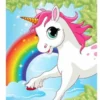 Unicorn Teppich Einhorn Geführt Mädchen 72 X 120 Cm Polyester