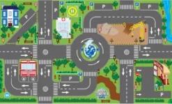 Kids Globe Spielteppich Mit LED-Ampeln 72x120 Cm