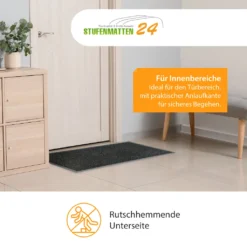 Schmutzfangmatte - Sauberlaufmatte Grau-schwarz Meliert 120 X 180 Cm -Vidaxlko Verkaufe 84c5be2504f0bc692247fd63ffb5adb1