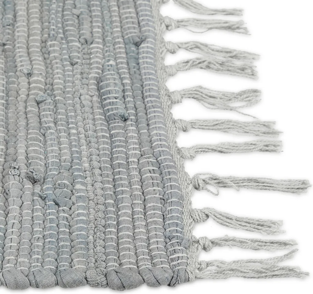 Relaxdays Grauer Flickenteppich Aus Baumwolle 7 Relaxdays Grauer Flickenteppich Aus Baumwolle – Bild 7