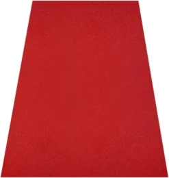 Nadelfilz-Teppich Destiny Belastbarer Nadelfilzbelag Kälteisolierend & Widerstandsfähig Rot 200x250 Cm