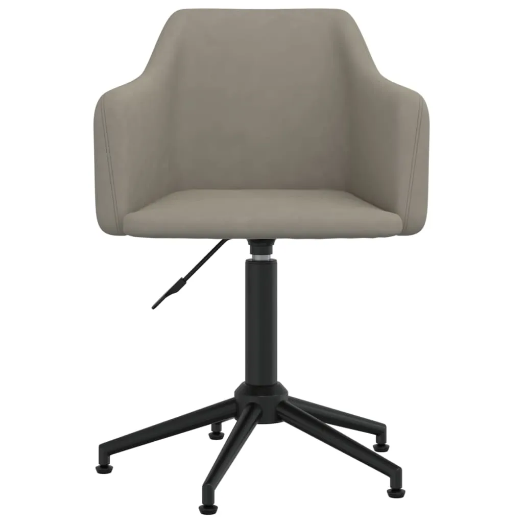 VidaXL Esszimmerstühle 6 Stk. Drehbar Hellgrau Samt 5 VidaXL Esszimmerstühle 6 Stk. Drehbar Hellgrau Samt – Bild 5