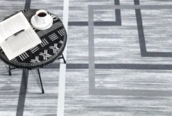 Teppia Teppich Waschbar Rutschfest Küchenteppich Grau Wohnzimmerteppich Eco-1716: Grau / 180x280 -Vidaxlko Verkaufe 865e3a26a683fff89cc8538bedad4608