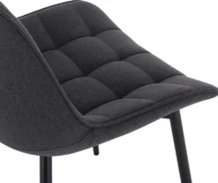 WOLTU Esszimmerstühle 2er-Set Küchenstuhl Polsterstuhl Mit Rückenlehne, Aus Leinen, Metallbeine, Dunkelgrau -Vidaxlko Verkaufe 87f6b59526a1ecede5f40da602c00df7