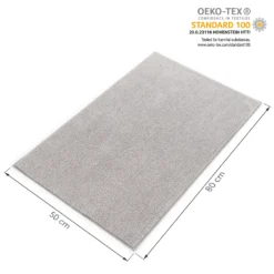 Blumtal Badezimmerteppich Rutschfest - Badvorleger, Waschbare Weiche Badematte, Badeteppich, Duschvorleger 50x80 Cm -Vidaxlko Verkaufe 880276d74c4b1b0238a06cf5d2df3341