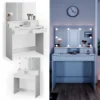 Vicco Schminktisch + LED Ruben Weiß 100 X 150 X 42 Cm Holzwerkstoff