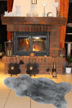 Walexo Schaffell Lammfell Läufer Naturfell Öko Gegerbt (100-110 Cm, GRAU) -Vidaxlko Verkaufe 886782079ad4c74cc1ef7cf26447e0a1