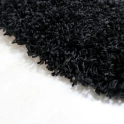 Merinos Shaggy Plus Black Hochflor Rund, Größe:120 X 120 Cm -Vidaxlko Verkaufe 88cd20b08a187d4779fda74a4e66e30f