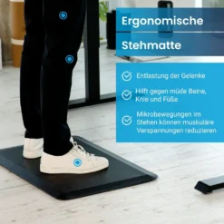 Ergotopia® Anti-Ermüdungsmatte Für Steharbeitsplätze, Ergonomische Arbeitsplatzmatte Für Gesundes & Schmerzfreies Stehen, Rutschfest & Langlebig, Ergonomische Schreibtisch Stehmatte -Vidaxlko Verkaufe 894f686ce25cb43b64be8b85fe76adb3