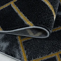 Designer Kurzflor Wohnzimmer Teppiche Grau Gold Weich Modern, Marmor Optik 12 Mm, Größe:140 X 200 Cm, Farbe:Schwarz-Gold -Vidaxlko Verkaufe 8b438a6fab9b3a70bfe11fcf58ec702b