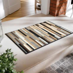 Wash+dry Fußmatte Mikado Stripes Nature 50 X 75 Cm Waschbare Schmutzmatte -Vidaxlko Verkaufe 8df77e2d89eed67a11f802fcc0bc608b