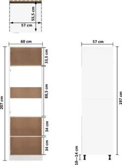VidaXL Kühlumbauschrank Weiß 60x57x207 Cm Holzwerkstoff -Vidaxlko Verkaufe 8eabecc9e5ae55cf064e2f3be1736543
