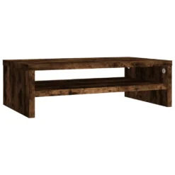 VidaXL Monitorständer Räuchereiche 42x24x13 Cm Holzwerkstoff