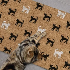 Relaxdays Fußmatte Kokos Mit Katzen -Vidaxlko Verkaufe 906ad8b16d71c46b8f840a888cb78d42