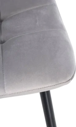 CLP 4er Set Esszimmerstühle Antibes Gesteppt, Farbe:grau -Vidaxlko Verkaufe 90711620b1b8ea68c4a2c0be6ded25d3