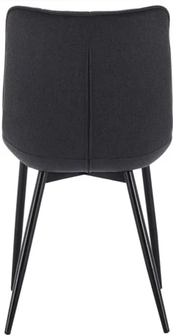 WOLTU Esszimmerstühle 2er-Set Küchenstuhl Polsterstuhl Mit Rückenlehne, Aus Leinen, Metallbeine, Dunkelgrau -Vidaxlko Verkaufe 9189f8ce1198d54ce1c5555033351d81