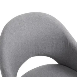 HOMCOM Esszimmerstuhl, Wohnzimmerstuhl, Bürostuhl, Polsterstuhl, Sessel Mit Armlehne, Leinen Stahl, Grau, 56 X 58,5 X 84,5 Cm -Vidaxlko Verkaufe 939fb07a9b19bc39ac03b41a3e876af1