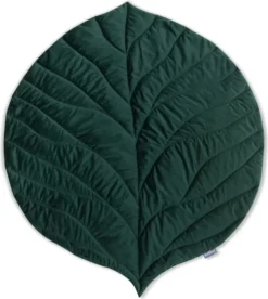 Bellochi Spielmatte Für Baby Und Kinder - Dunkelgrün - 138x120 Cm - Universal Spielteppich Zum Krabbelnlernen - Für Innen- Und Außenbereich - Weiches Veloursstoff - Blattform -Vidaxlko Verkaufe 940dff2942e316c241a50d3e09bc6d33