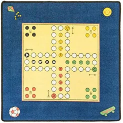 Schmidt Spiele 'Mensch ärger Dich Nicht' Teppich Mit Figuren -Vidaxlko Verkaufe 942b4d32a000694ee6d8cf0620bde943