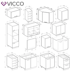 Vicco Eckküchenzeile R-Line Ecke Weiß Anthrazit Hochglanz 247 X 237 Cm Holzwerkstoff 9 Vicco Eckküchenzeile R-Line Ecke Weiß Anthrazit Hochglanz 247 X 237 Cm Holzwerkstoff -Vidaxlko Verkaufe 9689698dfd9868ec57e1e666c646d566