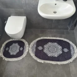 Roland Badematten WC Teppich Set Oval In Verschiedenen Farben Rosé -Vidaxlko Verkaufe 98b792685edc6bdf24389f503ca6748c