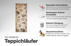 Wunderlin Läufer Flur Teppich Küche Collection Waschbarer Modernes Design, Wertvoll Verwenden Für Teppichlaeufer, Rutschfest Und Küchenläufer | Nützlich Küchenteppich Waschbar Size: 60 X 200 Cm Color: Coffee_Time -Vidaxlko Verkaufe 9b13cd909d74cc8805f36a6d0fc54b65