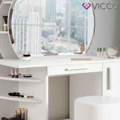 Vicco Schminktisch Frisiertisch Frisierkommode Almina Weiß Mit Spiegel + Hocker -Vidaxlko Verkaufe 9b390341c67646423b34e0f08b9f2899