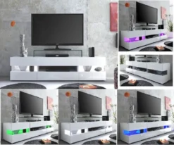 Trendteam Media Lowboard Sonic Weiß/Weiß Glanz 169 X 43 X 43,5 Cm -Vidaxlko Verkaufe 9c436cc8e7fc5d7c135011a43884c50e