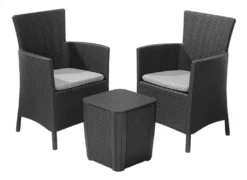 Keter 3-tlg. Garten-Sitzgruppe Iowa Graphitgrau 223929 -Vidaxlko Verkaufe 9cc47f3e2eed198bd31a6d5345cc0b78