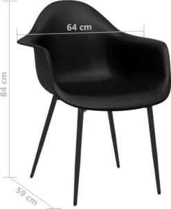VidaXL Esszimmerstuhl Schwarz PP -Vidaxlko Verkaufe 9d3a233f2f188723ab992d8d45157d5e