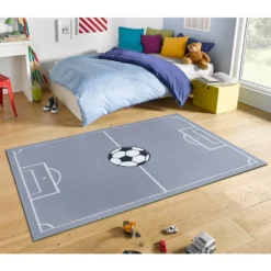 Kinderteppich Estádio Hellgrau, Größe:160x220 Cm -Vidaxlko Verkaufe 9e12b5fcfba270009b6ee92cb62dc841