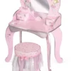 DeCuevas 55534A Magic Maria 2022 Schminktisch Aus Holz Mit Spiegel Und Holzstuhl