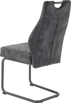2er Set Esszimmerstuhl Linda - Samtvelour Vintage Anthrazit - Metallgestell Rundrohr Pulverbeschichtung Grau - 140kg Belastbar -Vidaxlko Verkaufe 9ed092f3a7bc3a1761fe0bbee34d59ff