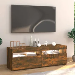 VidaXL TV-Schrank Mit LED-Leuchten Räuchereiche 120x35x40 Cm -Vidaxlko Verkaufe 9ee1f23c61c9459bd9f50dc00aee5a6f