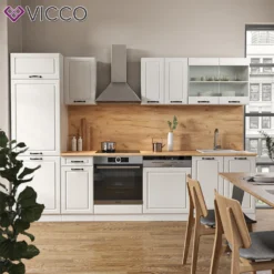 Vicco Küchenzeile R-Line Weiß Landhaus 300 Cm Holzwerkstoff -Vidaxlko Verkaufe 9f80cc47ec7fd1afd797e7decd384371