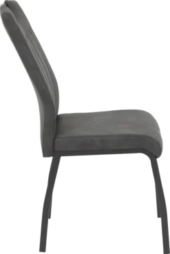 4er Set Esszimmerstuhl Elif - Mikrofaser Anthrazit - 140kg Belastbar -Vidaxlko Verkaufe a0a54c96c369393110efc42ee3d8f7d9