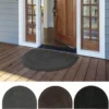 Außenmatte Fußmatte Türmatte 60x90 Cm Schutzmatte Grau Halbmond